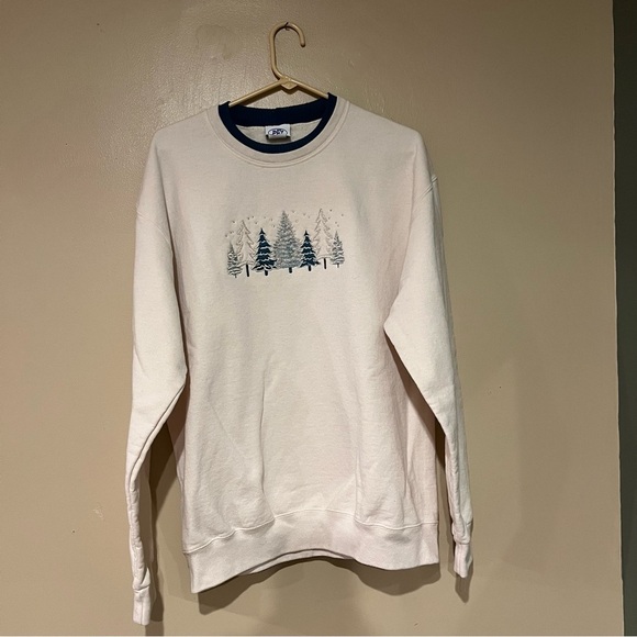 Women's Crewneck PFI Winter Trees Size XL - Picture 1 of 5
